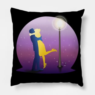 Mia & Sebastian Kiss Pillow