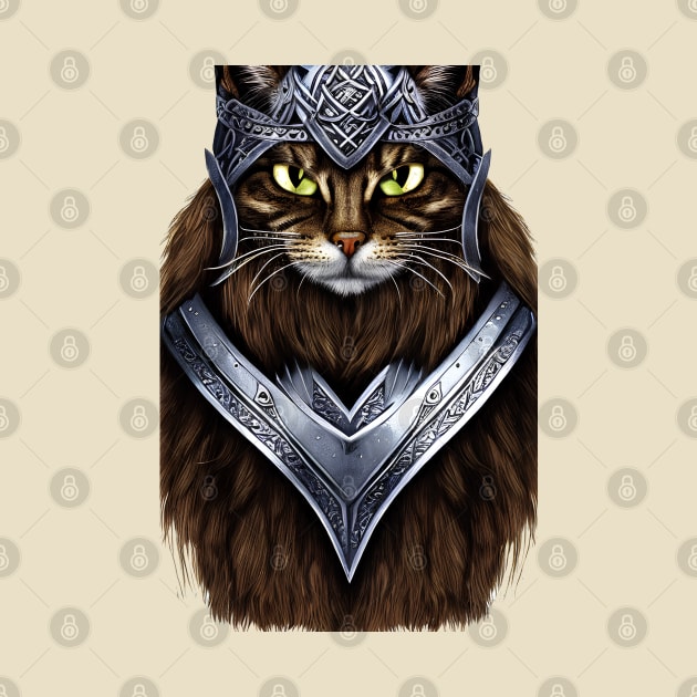 Viking Cat in Armour by ArtisticCorner