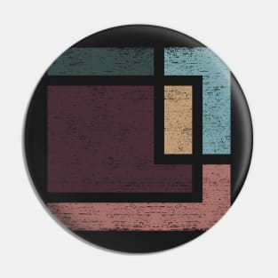 Abstract Geometry with Earth Tones Pin