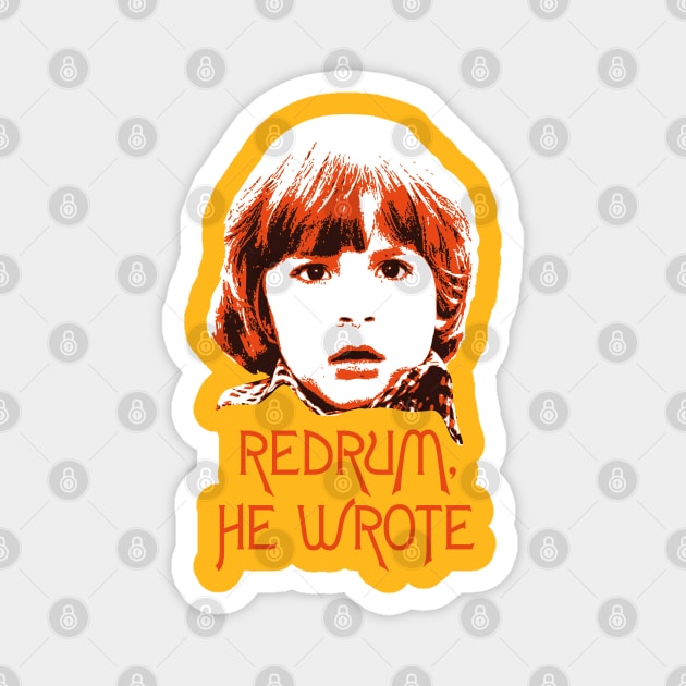 Murder, He Wrote (white) Magnet by daparacami