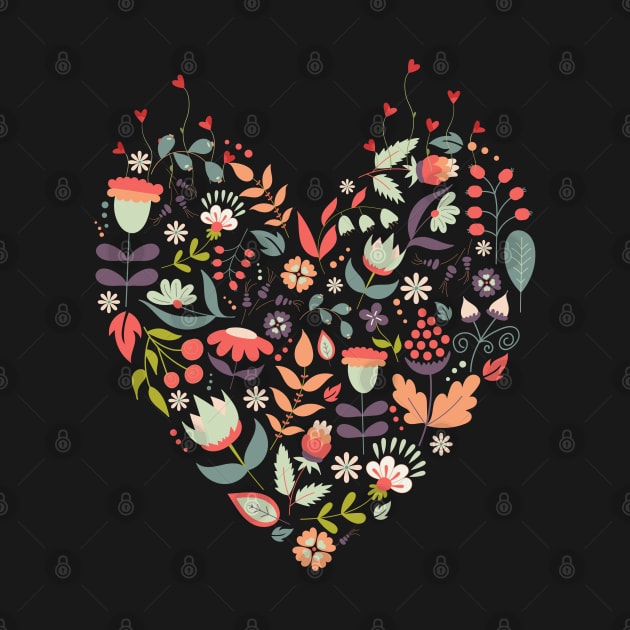 Bright Flower Heart by hippohost