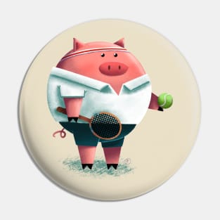 Tennis Pig Pin