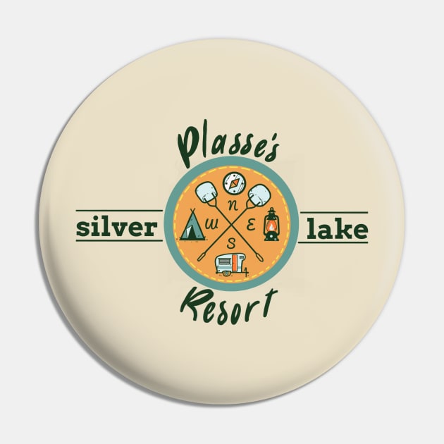 Plasse's Silver Lake Resort Pin by parkinart