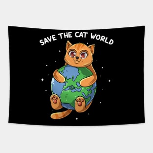 Cat Save The Cat World Tapestry