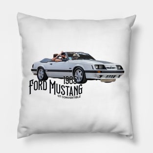 1985 Ford Mustang GT Convertible Pillow