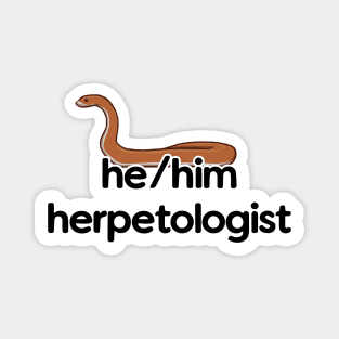 He/Him Herpetologist - Snake Design Magnet