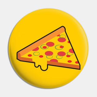 Isometric pizza drawing Pin