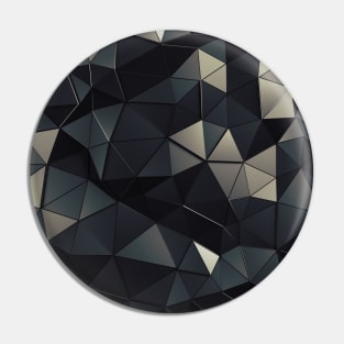 Polygon Noir Pin