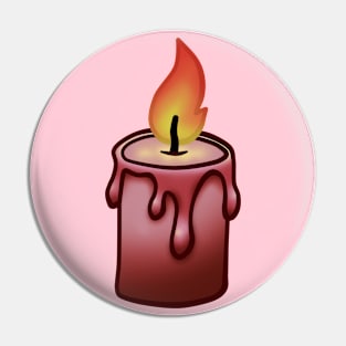 Red Candle Pin