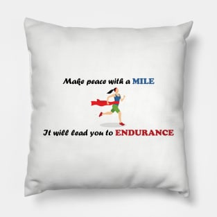 Runners Gaining Endurance Pillow