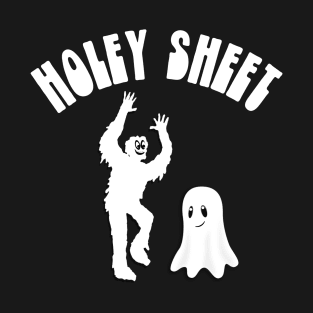 Holey Sheet Funny Halloween Pun Ghost Monster Swear Humor T-Shirt