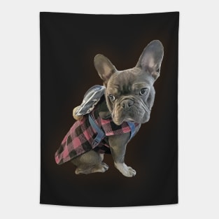 Oil Paint French Bulldog Tapestry