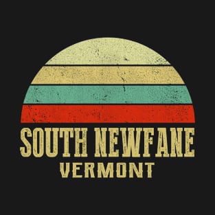 SOUTH NEWFANE VERMONT Vintage Retro Sunset T-Shirt