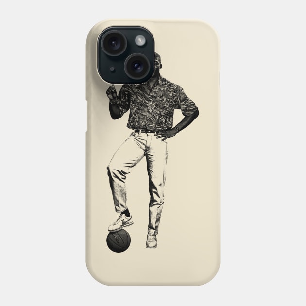 Larry Johnson || Vintage Pencil Drawing Phone Case by Zluenhurf