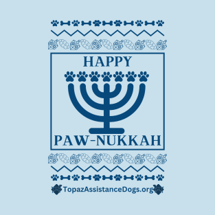 Happy Paw-Nukkah - Hanukkah Sweater (Dark Print) T-Shirt