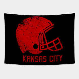 Kansas city chiefs Retro Helmet Tapestry