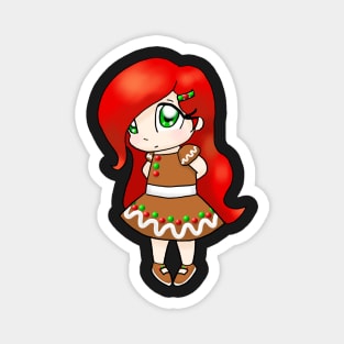 Cute Gingerbread Girl Magnet