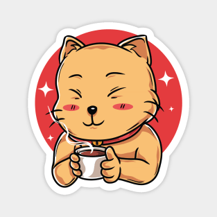 Meow Coffee Magnet