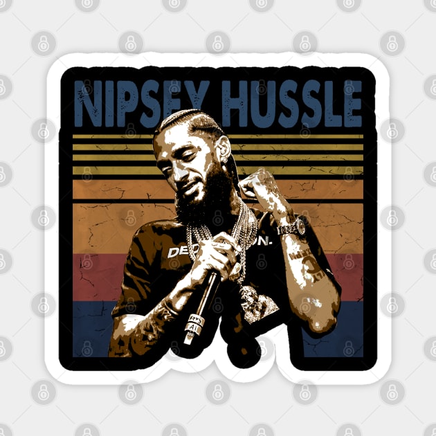 Nipsey Hussle Unveiled Portraits Of A Street Philanthropist Magnet by ElenaBerryDesigns