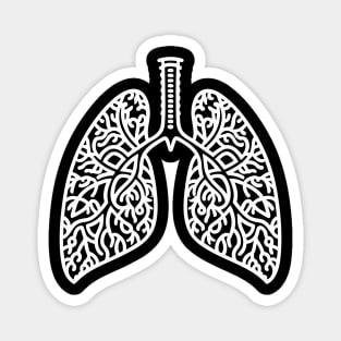 Lungs (White) Magnet