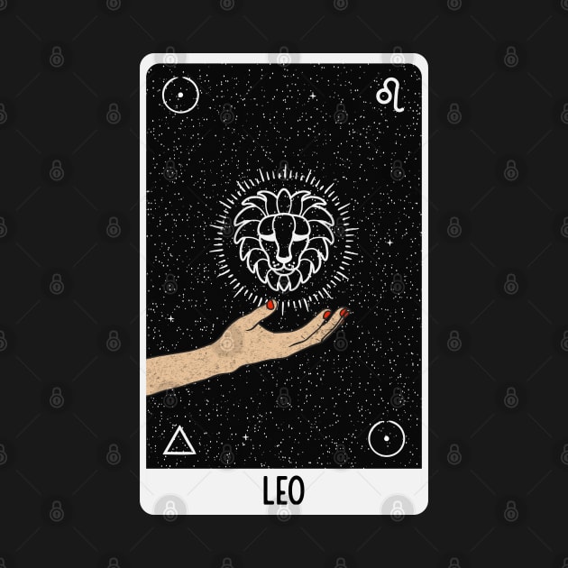 Leo Astrology Tarot Card by Manzo Carey