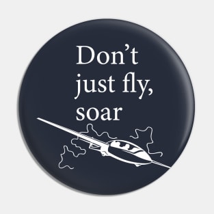 Glider design with quote don't just fly, soar Edit Pin