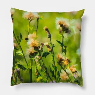 Prairie flower illustration Pillow