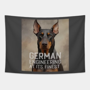 Doberman Pincher German Engineering at it's finish Tapestry