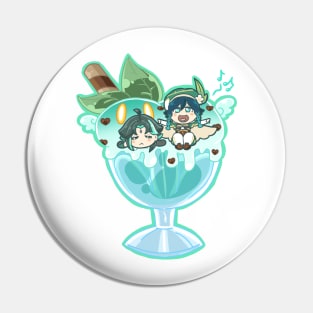 Xiao & Venti Choco Mint Pin