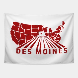 Des Moines Decal Tapestry