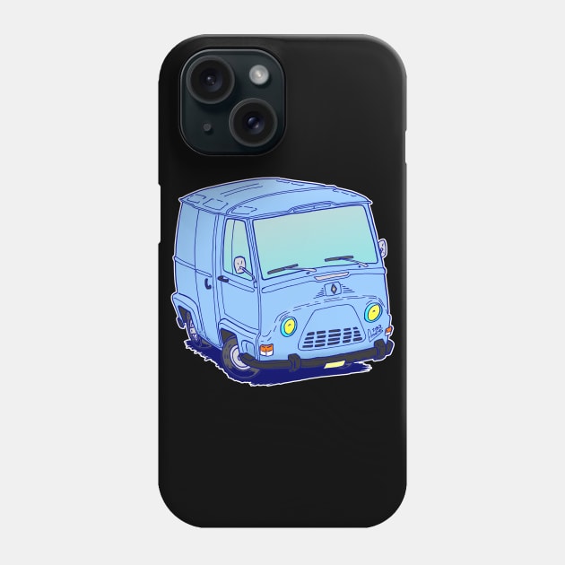 Classic French Renault Estafette van without text Phone Case by Andres7B9