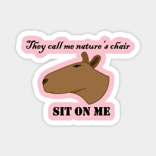 Rizzly capybara Magnet