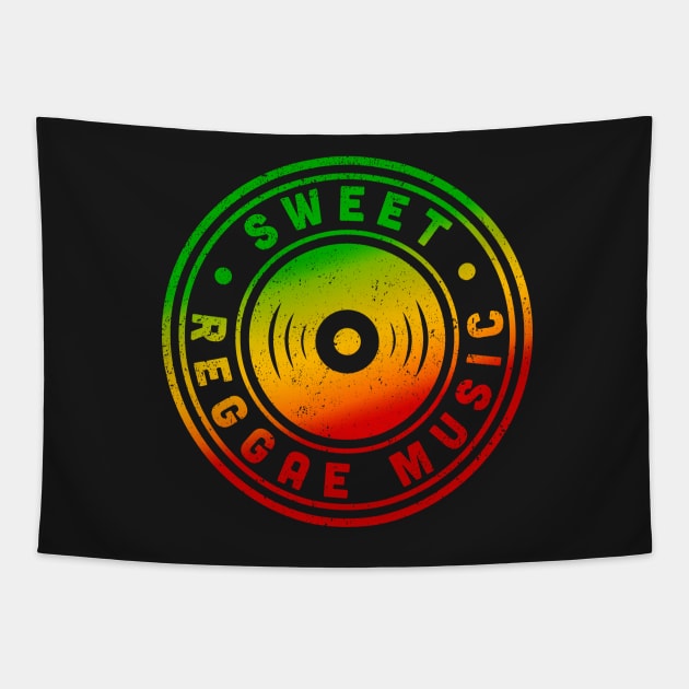 Sweet Reggae Music Rasta Colors Tapestry by rastauniversity