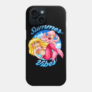 Summer Vibes blonde Mermaid Phone Case