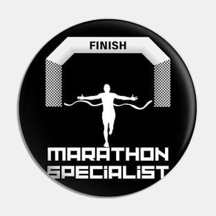 Running Marathon Specialist marathon Runner Pin