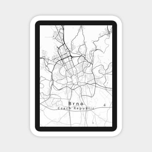 Brno Czech Republic City Map Magnet