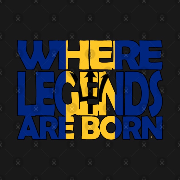 Flag of Barbados - Where Legends Are Born  - Soca Mode by Soca-Mode