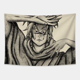 choso pencil shading Tapestry