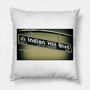 Indian Hill Boulevard, Claremont, California by Mistah Wilson Pillow