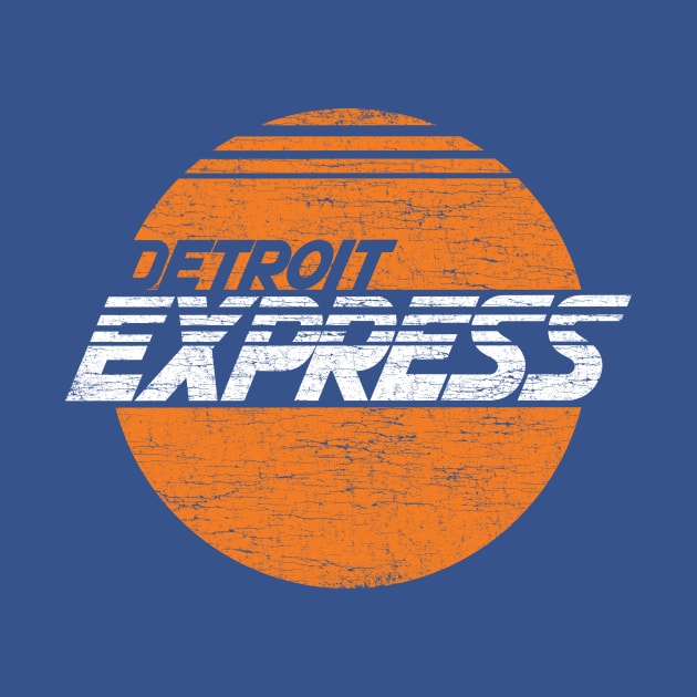 Detroit Express Vintage Tshirt by zurcnami