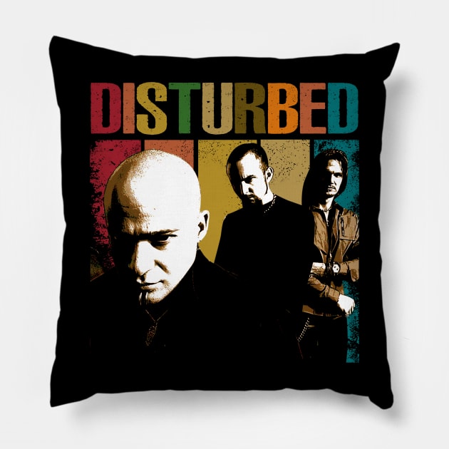 Down with the Sickness of Fashion Disturbeds Band-Inspired Apparel Rocks Your Wardrobe Hard Pillow by Femme Fantastique
