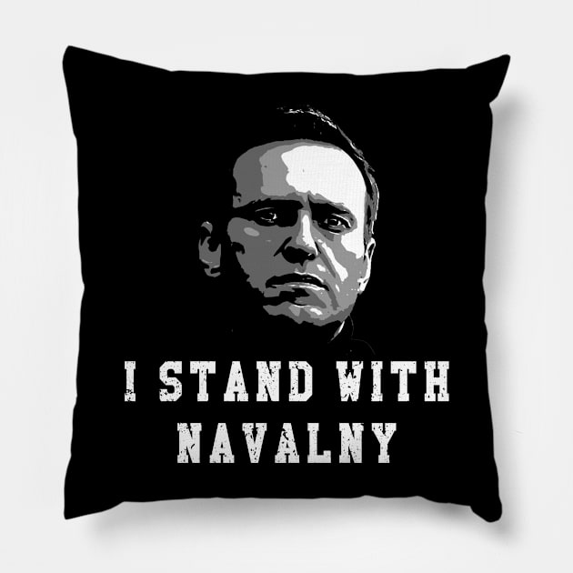 i stand with navalny Pillow by jerrysanji