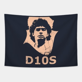 Diego maradona illustration flat Tapestry