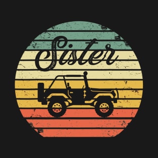 Jeep Sister Vintage Jeep Retro Jeep Sunset Jeep Men/Women/Kid Jeep T-Shirt