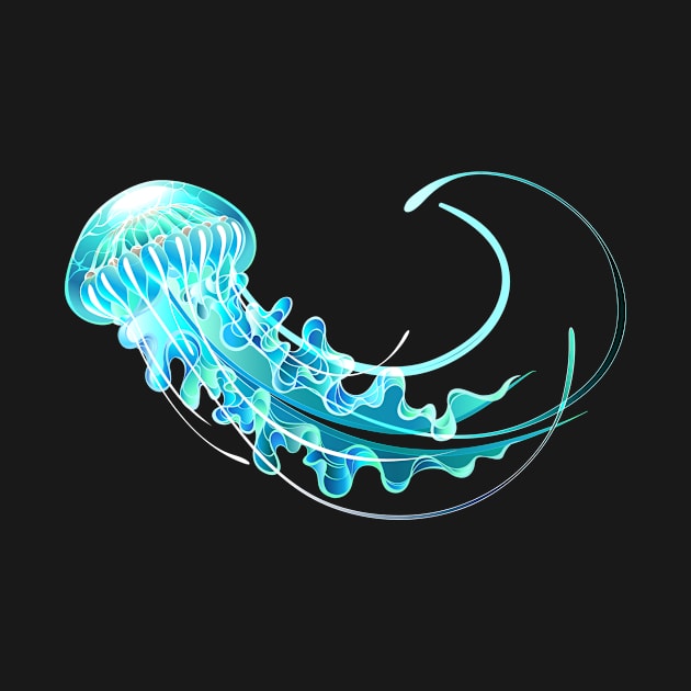 Big Luminous Jellyfish by Blackmoon9