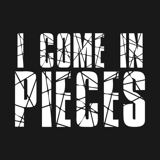 Funny Saying - I Come In Pieces by BubbleMench