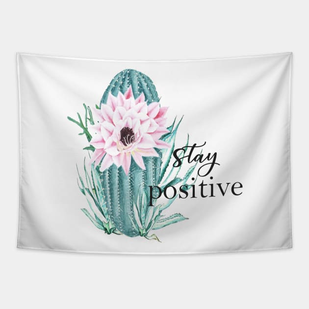 Stay positive Tapestry by LatiendadeAryam