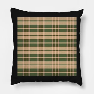 Autumn Aesthetic Daviana 1 Hand Drawn Textured Plaid Pattern Pillow