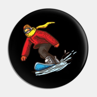 Snowboard Winter sports Snowboarder Apparel Pin