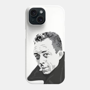 Portrait of Albert camus Phone Case